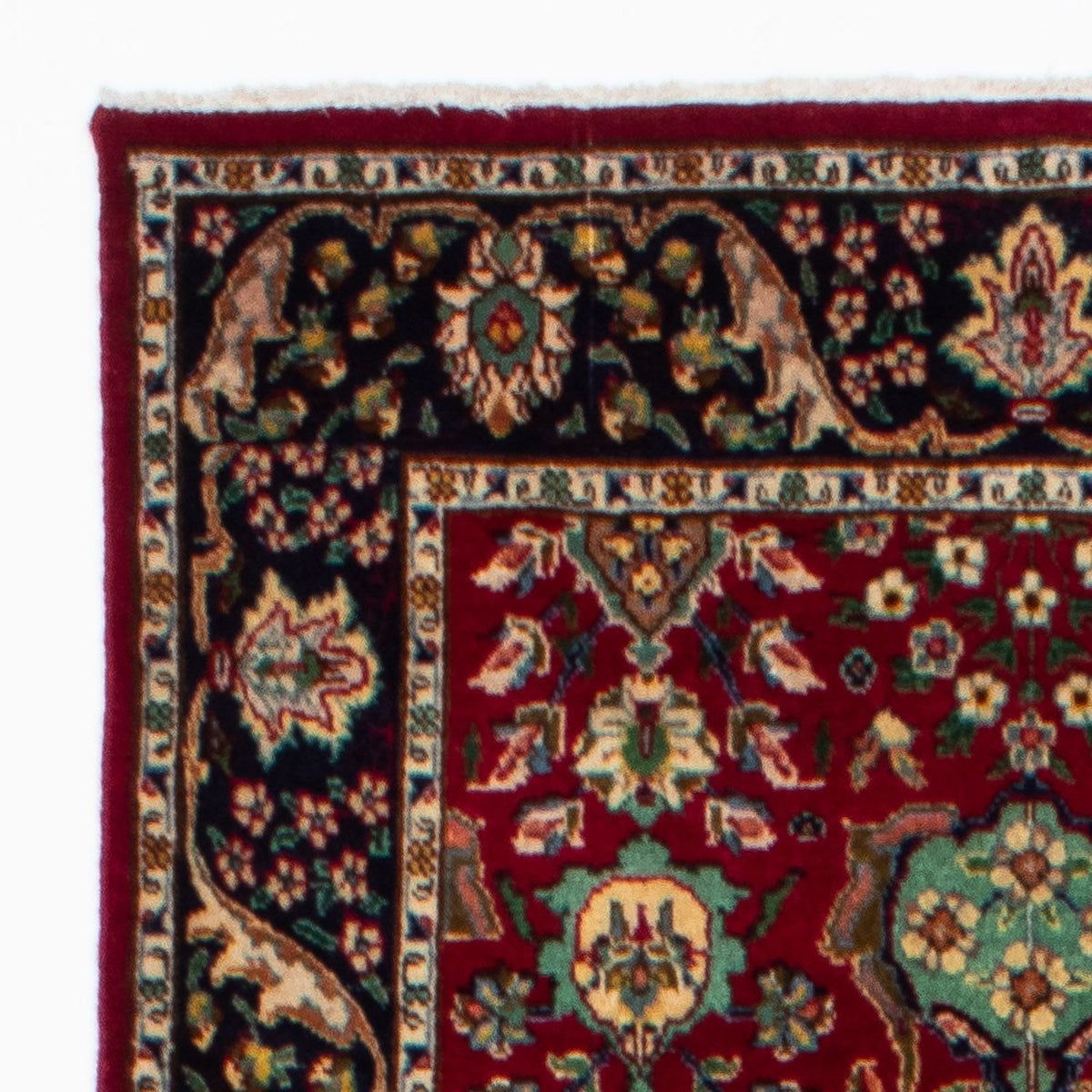 Tappeto corsia Tappeto Persero - Tabriz - 265 x 106 cm - rosso scuro