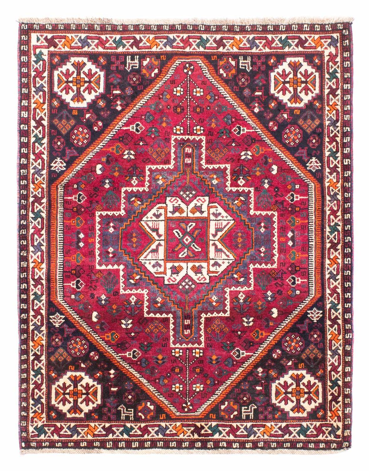 Tappeto Persero - Nomade - 153 x 118 cm - rosso scuro
