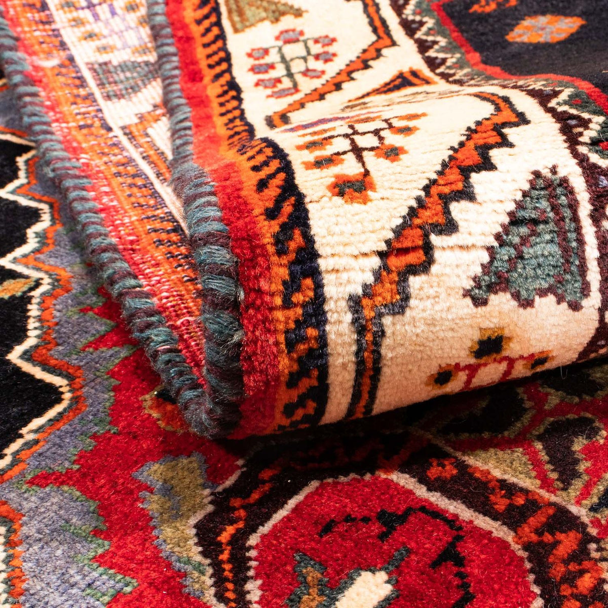 Tappeto Persero - Nomade - 166 x 114 cm - rosso scuro