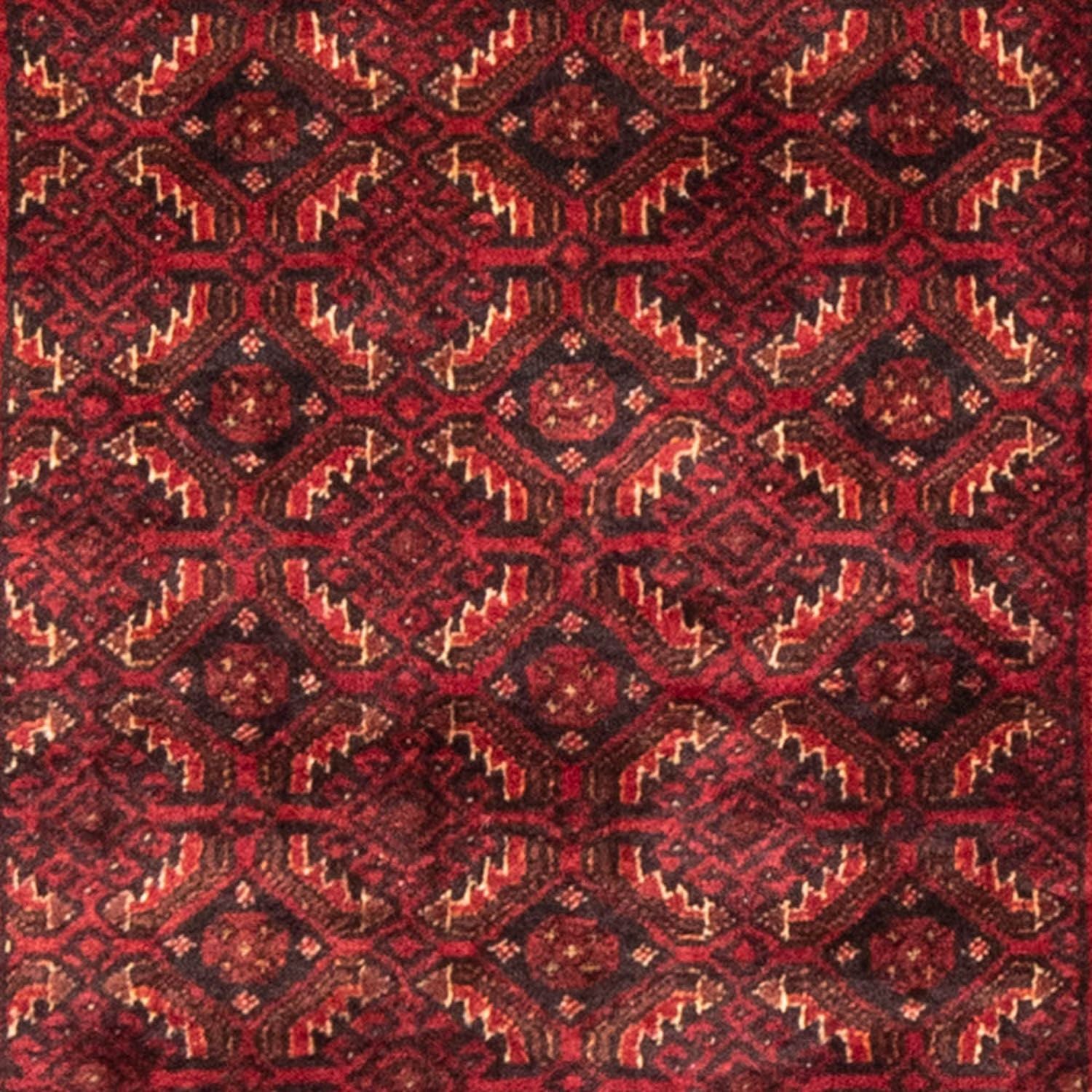 Tappeto corsia Tappeto Belutsch - 216 x 107 cm - rosso scuro