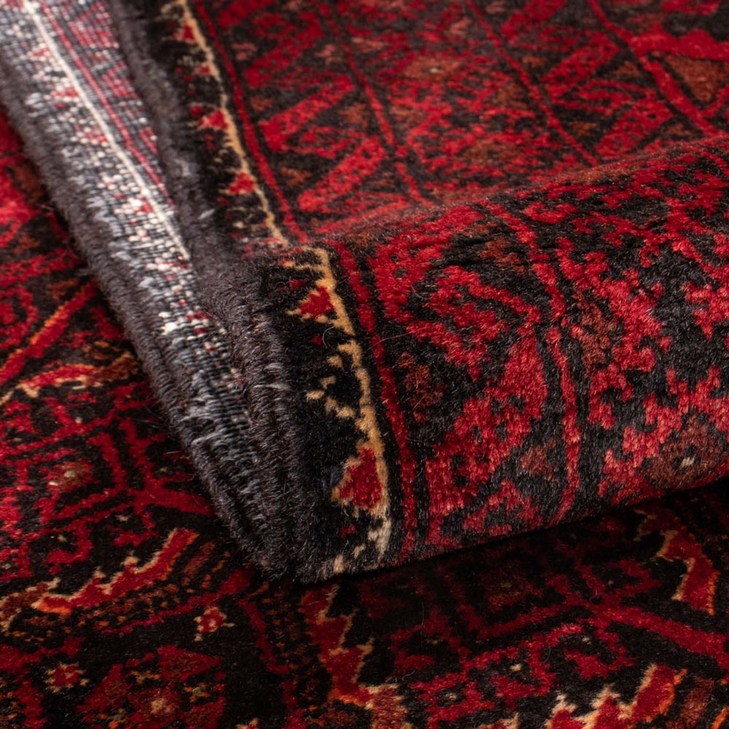 Tappeto corsia Tappeto Belutsch - 216 x 107 cm - rosso scuro