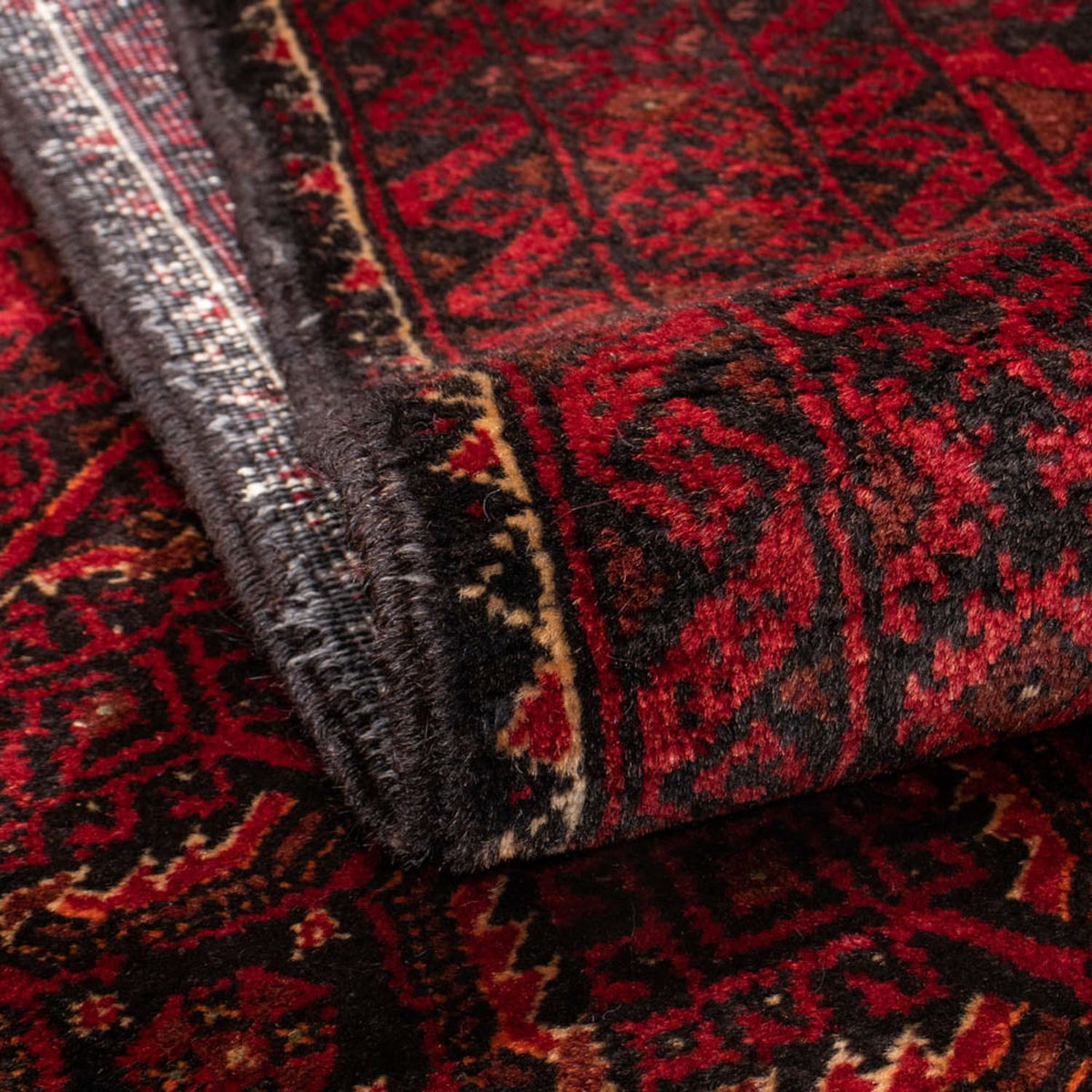 Tappeto corsia Tappeto Belutsch - 216 x 107 cm - rosso scuro