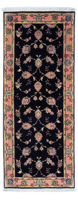 Tappeto corsia Tappeto Persero - Tabriz - Reale - 200 x 74 cm - blu scuro