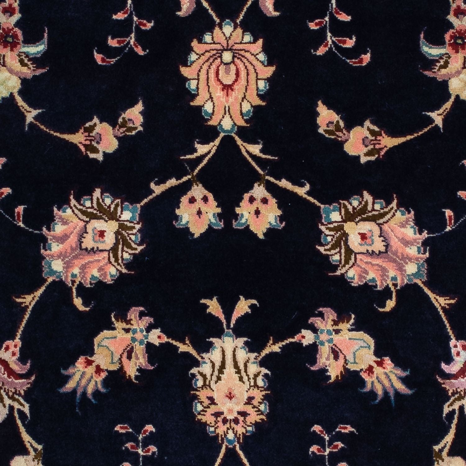 Tappeto corsia Tappeto Persero - Tabriz - Reale - 200 x 74 cm - blu scuro