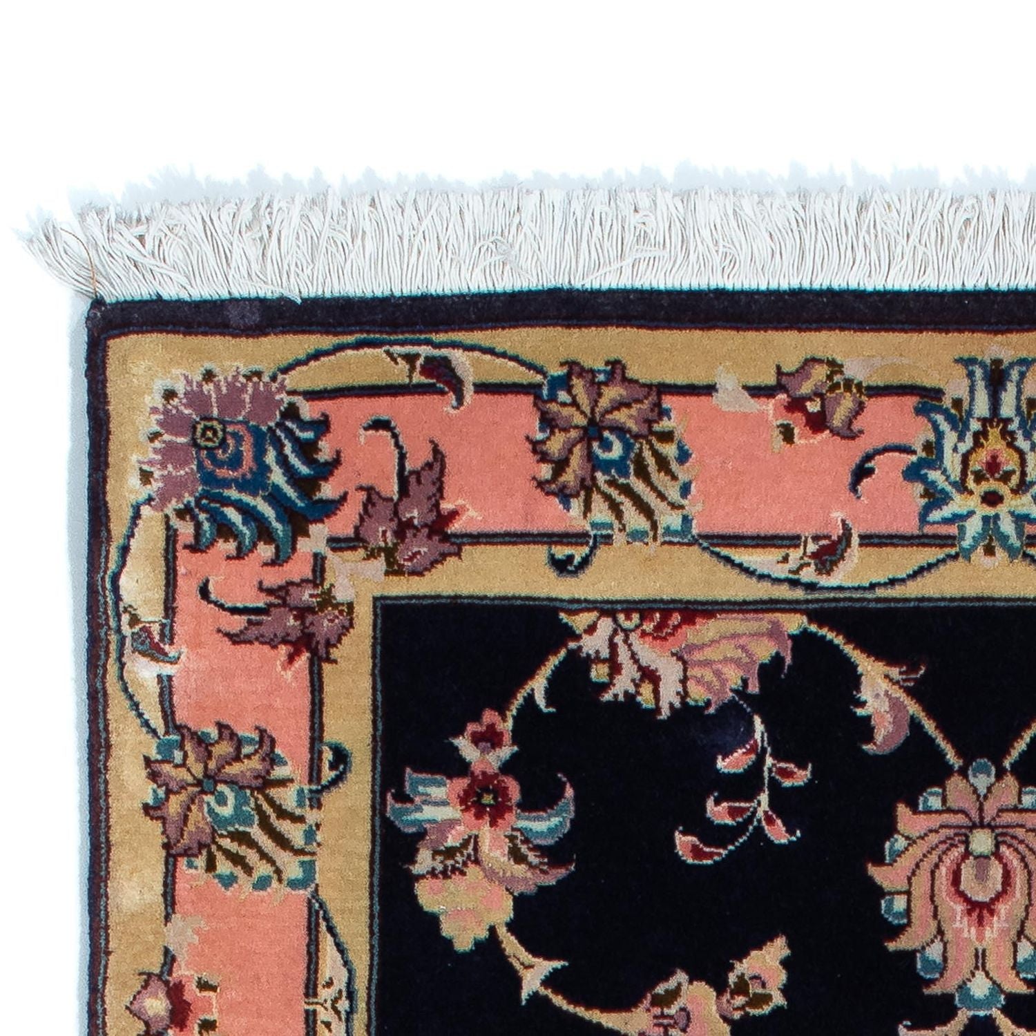 Tappeto corsia Tappeto Persero - Tabriz - Reale - 200 x 74 cm - blu scuro