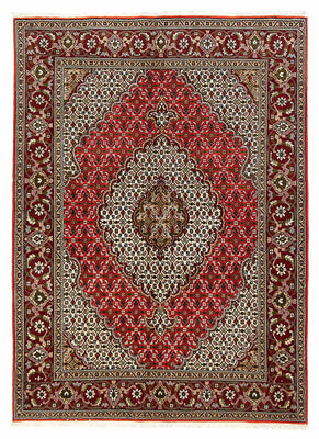 Tappeto Persero - Tabriz - 198 x 148 cm - rosso scuro