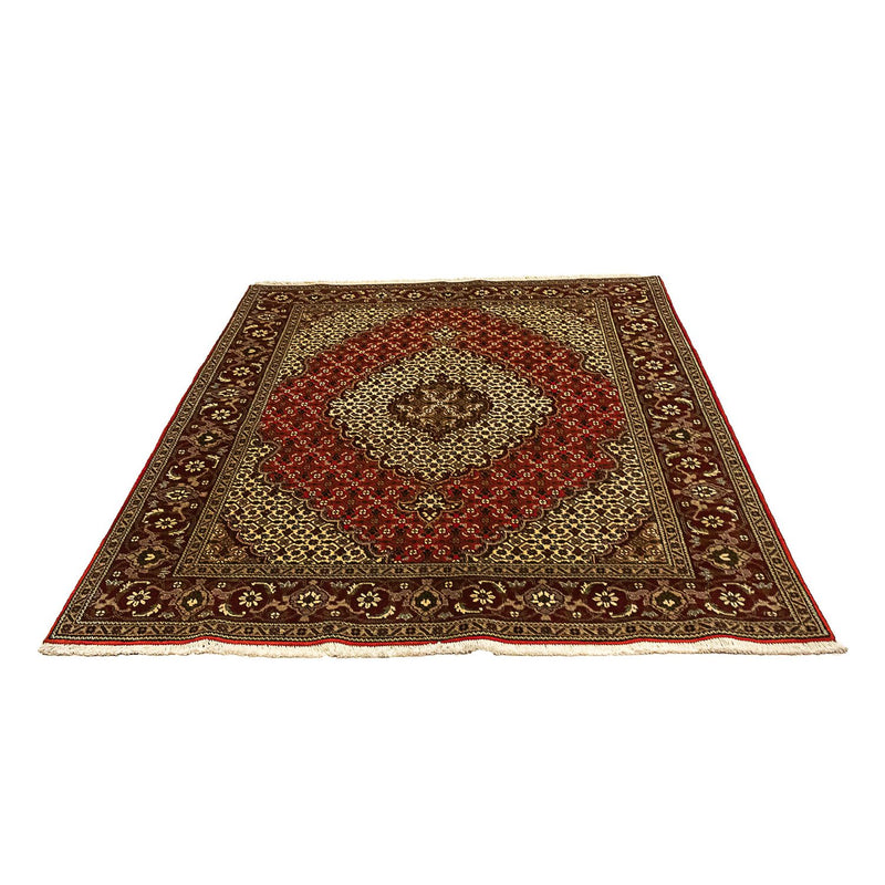 Tappeto Persero - Tabriz - 198 x 148 cm - rosso scuro