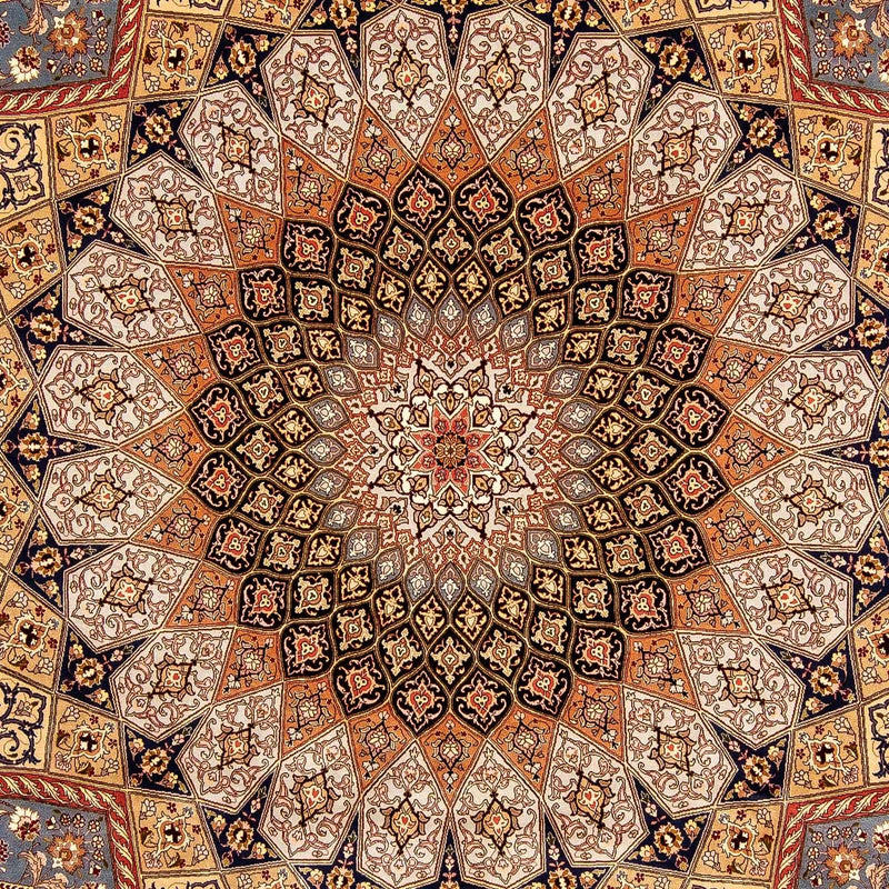 Tappeto Persero - Tabriz - Reale - 358 x 253 cm - marrone chiaro