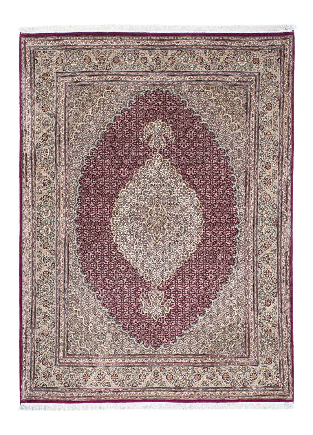 Tappeto Persero - Tabriz - 209 x 153 cm - rosso scuro