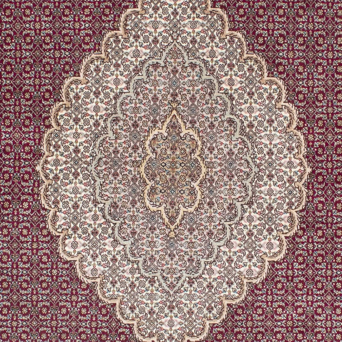 Tappeto Persero - Tabriz - 209 x 153 cm - rosso scuro
