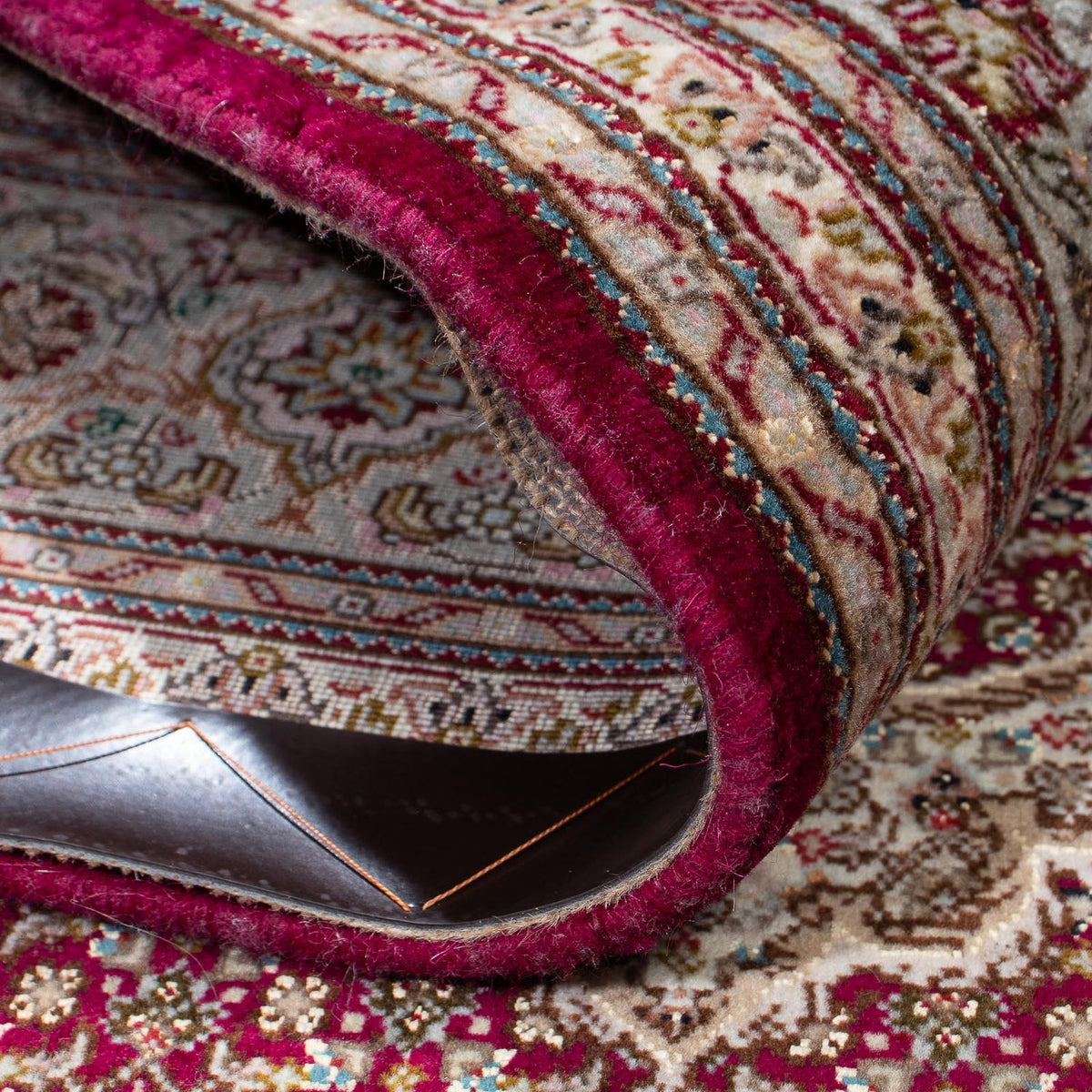 Tappeto Persero - Tabriz - 209 x 153 cm - rosso scuro