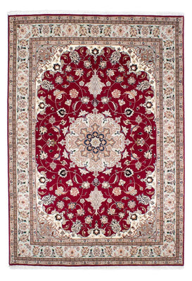 Tappeto Persero - Tabriz - Reale - 238 x 166 cm - rosso scuro