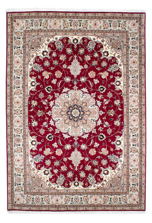 Tappeto Persero - Tabriz - Reale - 238 x 166 cm - rosso scuro