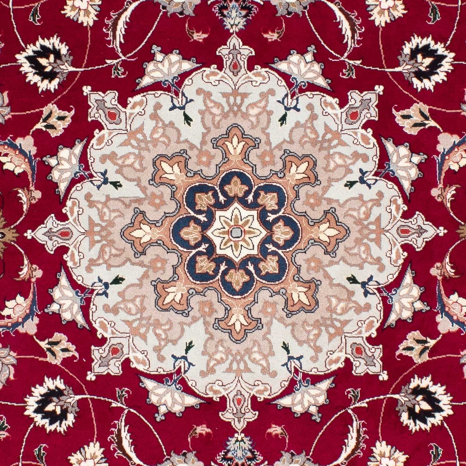 Tappeto Persero - Tabriz - Reale - 238 x 166 cm - rosso scuro
