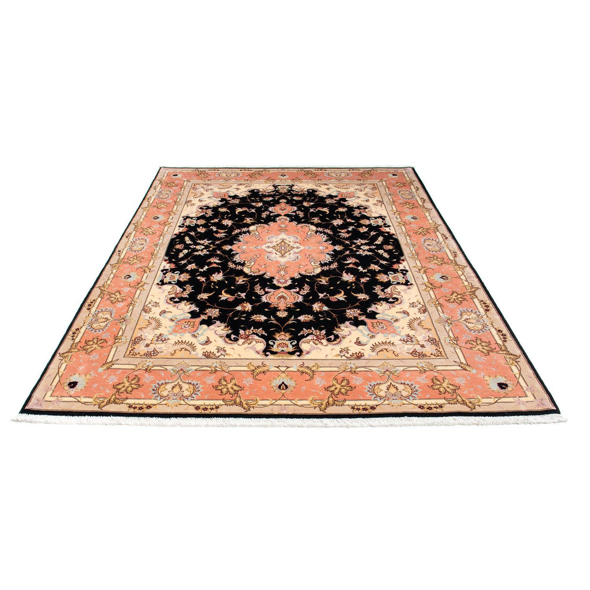 Tappeto Persero - Tabriz - Reale - 238 x 170 cm - blu scuro