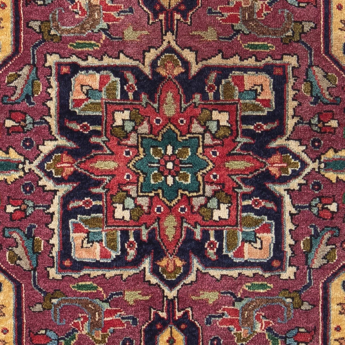 Tappeto Persero - Tabriz - 84 x 60 cm - blu scuro