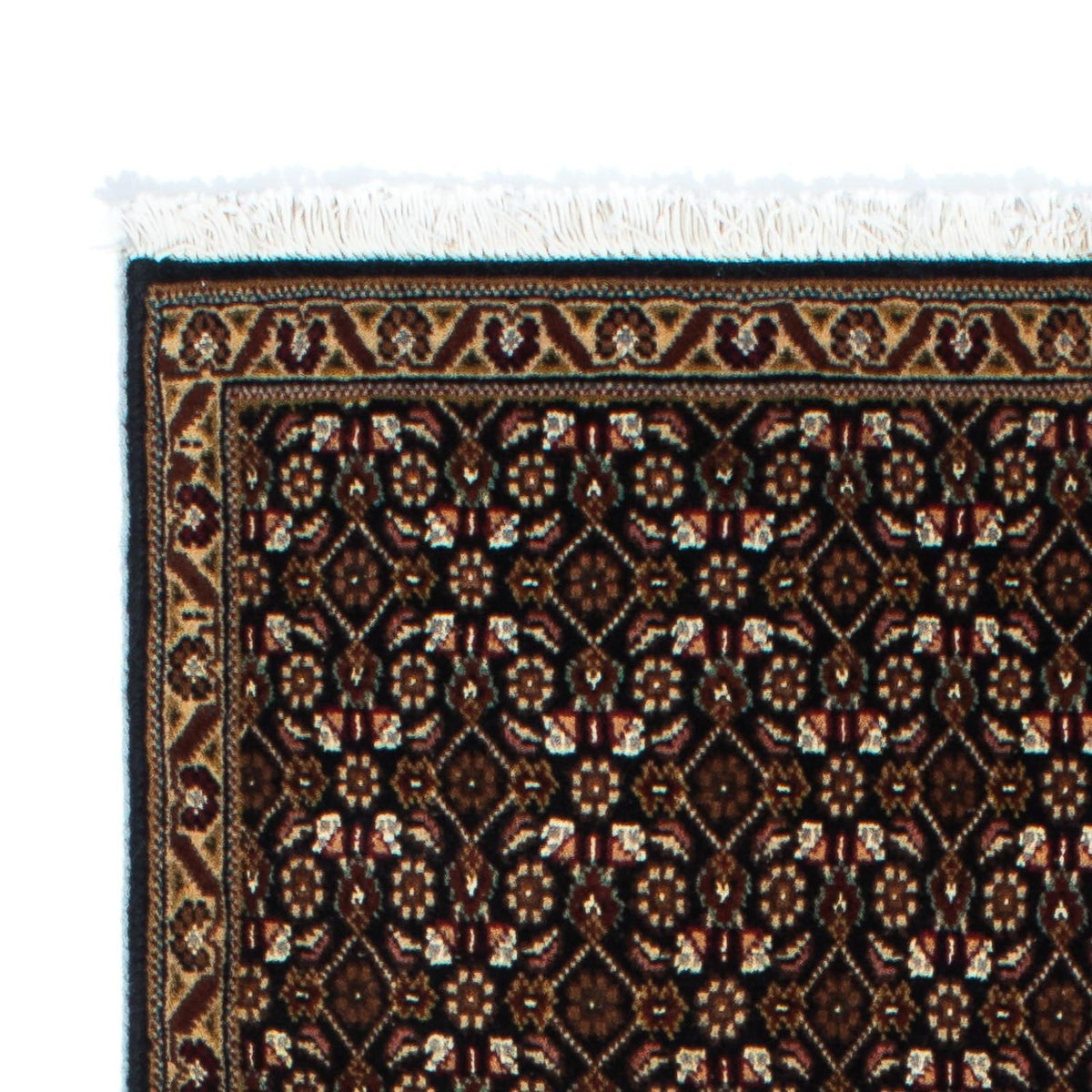 Tappeto corsia Tappeto Persero - Tabriz - 204 x 74 cm - blu scuro