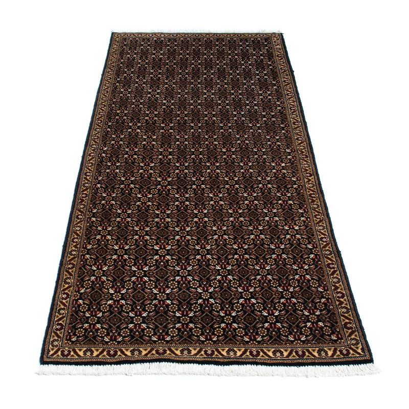 Tappeto corsia Tappeto Persero - Tabriz - 204 x 74 cm - blu scuro