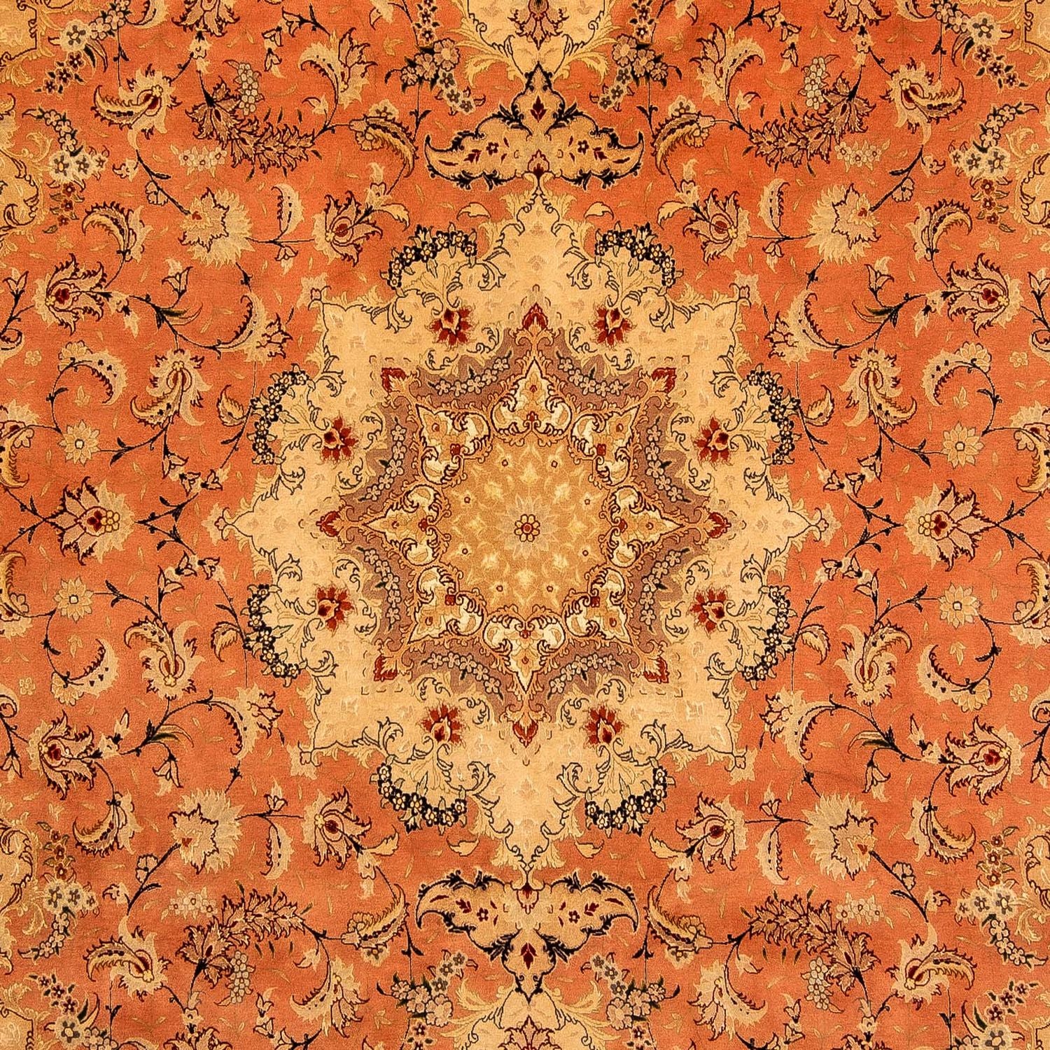 Tappeto Persero - Tabriz - Reale - 353 x 246 cm - ruggine