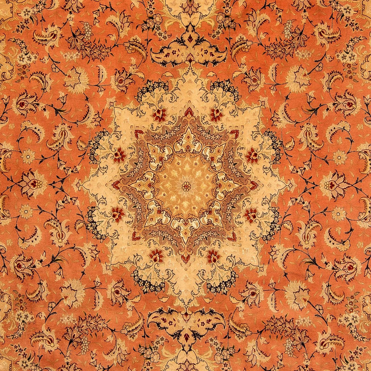 Tappeto Persero - Tabriz - Reale - 353 x 246 cm - ruggine