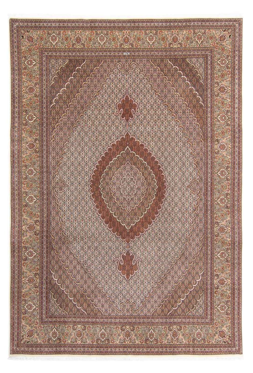 Tappeto Persero - Tabriz - 358 x 248 cm - marrone chiaro
