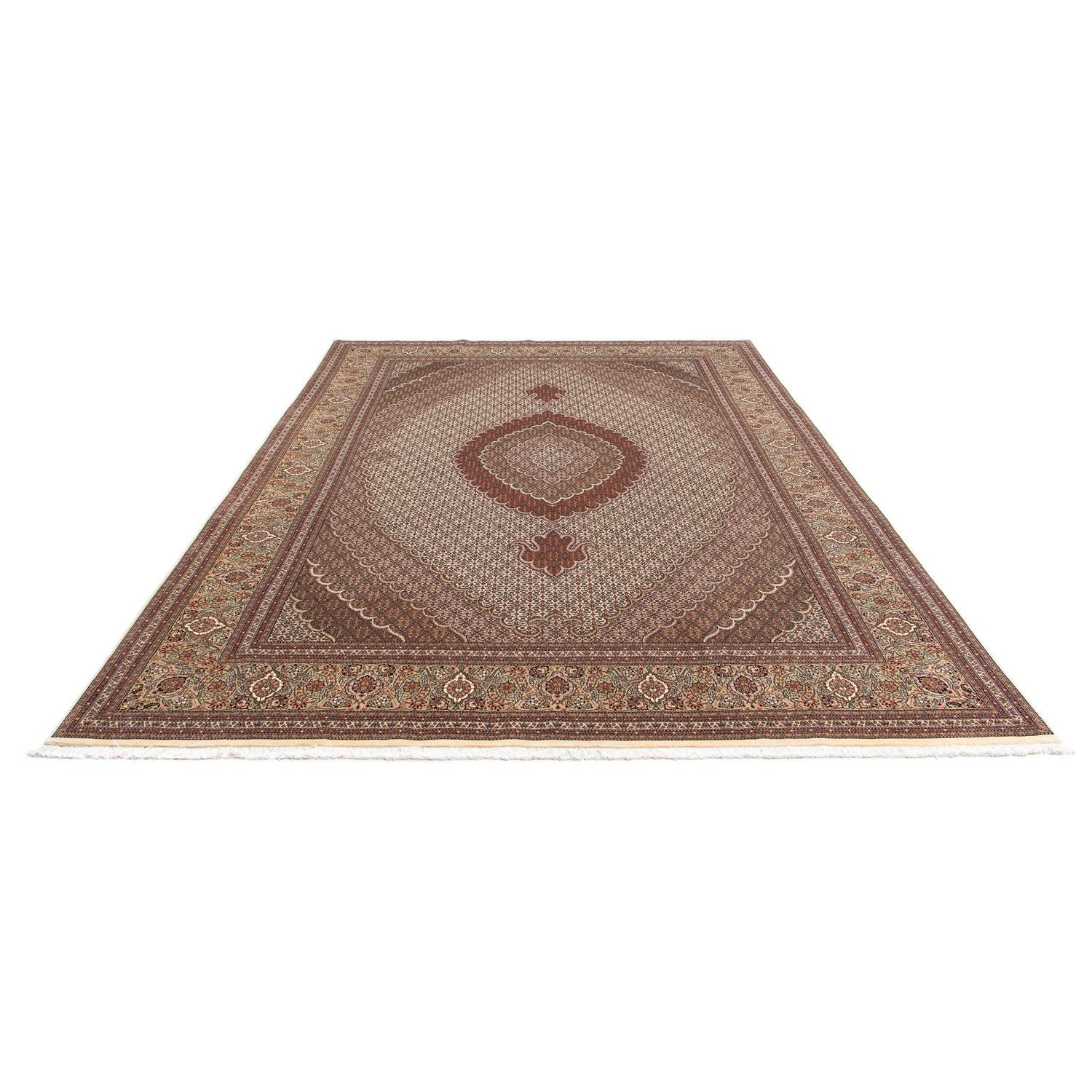 Tappeto Persero - Tabriz - 358 x 248 cm - marrone chiaro