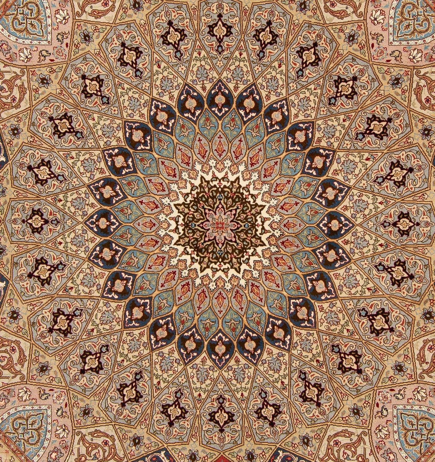 Tappeto Persero - Tabriz - Reale quadrato  - 206 x 204 cm - multicolore