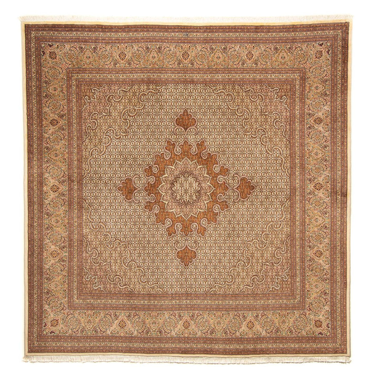 Tappeto Persero - Tabriz quadrato  - 251 x 251 cm - marrone chiaro