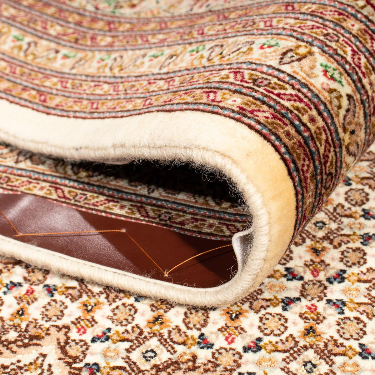 Tappeto Persero - Tabriz quadrato  - 251 x 251 cm - marrone chiaro