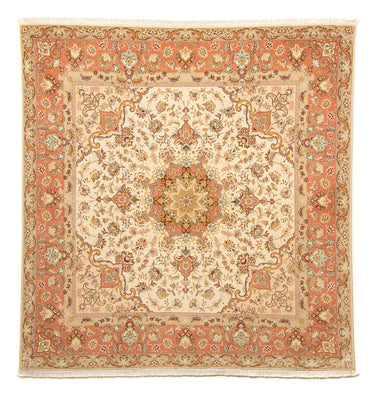 Tappeto Persero - Tabriz - Reale quadrato  - 212 x 205 cm - beige