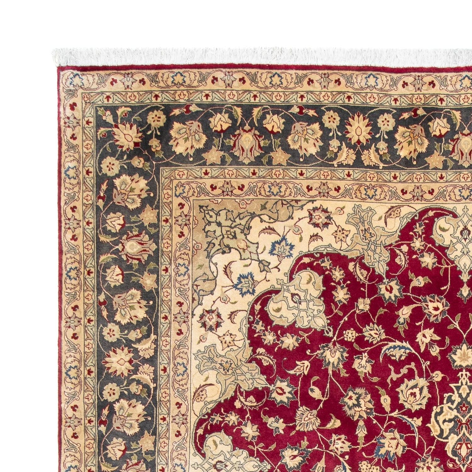 Tappeto Persero - Tabriz - Reale - 300 x 202 cm - rosso scuro
