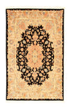 Tabriz - 50 Raj Tappeto 100x158cm - Tappeto persiano - Rettangolo / Nero / 100 x 158 cm Rettangolo