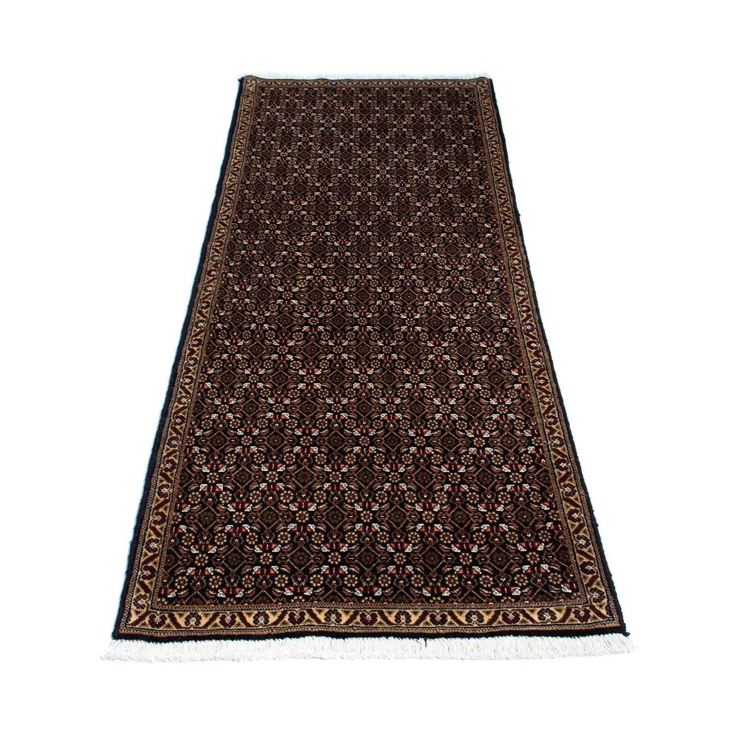 Tappeto corsia Tappeto Persero - Tabriz - 206 x 70 cm - blu scuro