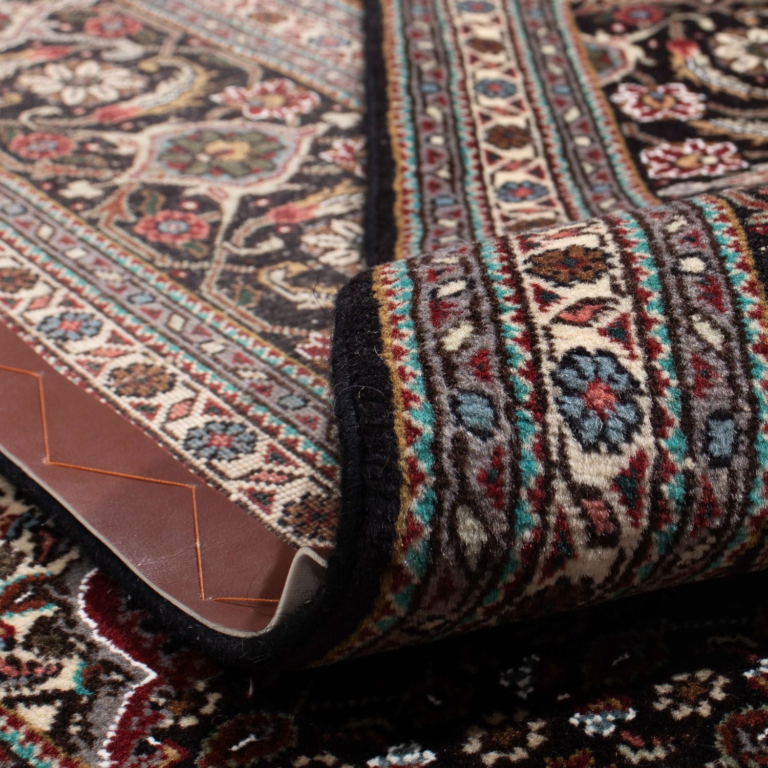 Tappeto Persero - Tabriz - Reale quadrato  - 251 x 249 cm - blu scuro