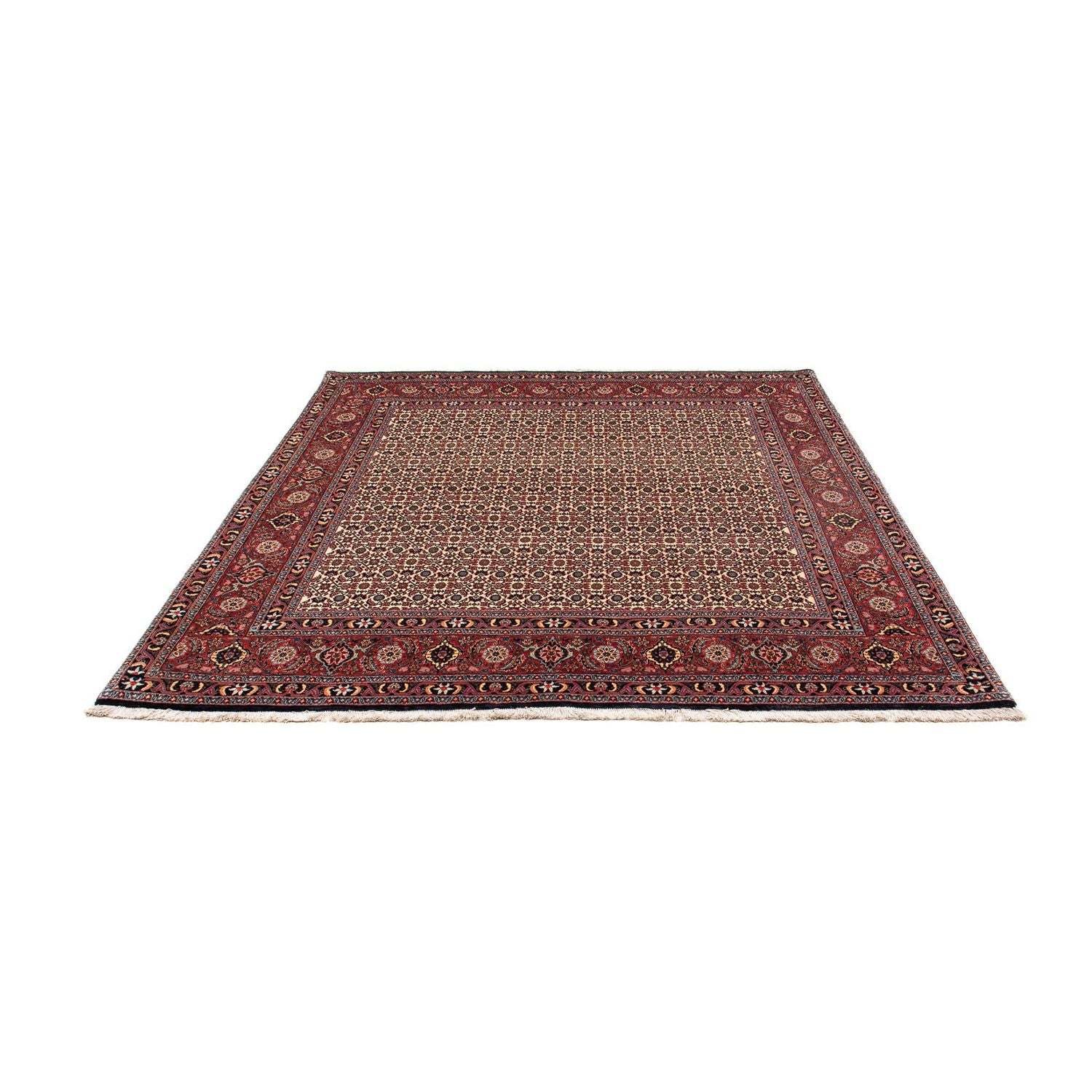 Tappeto Persero - Bidjar quadrato  - 204 x 201 cm - rosso scuro