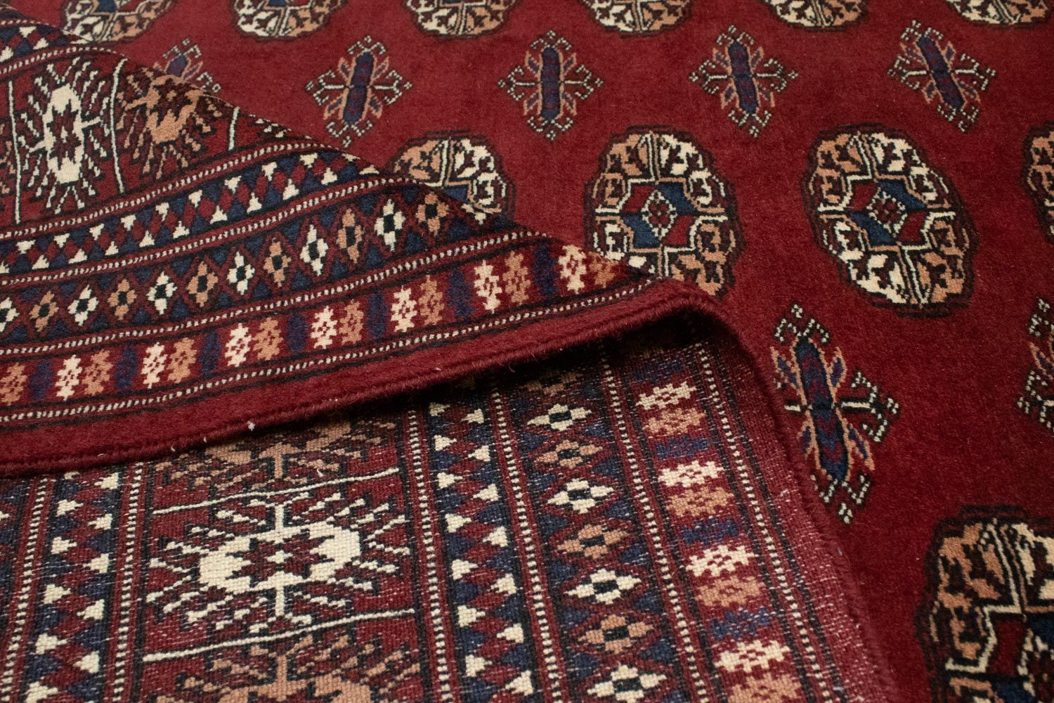Tappeto afgano - Bukhara - 244 x 205 cm - rosso