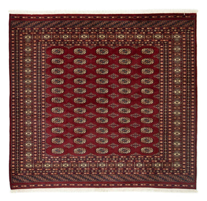 Tappeto afgano - Bukhara quadrato  - 205 x 193 cm - rosso