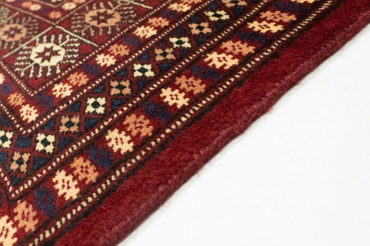 Tappeto afgano - Bukhara quadrato  - 205 x 193 cm - rosso
