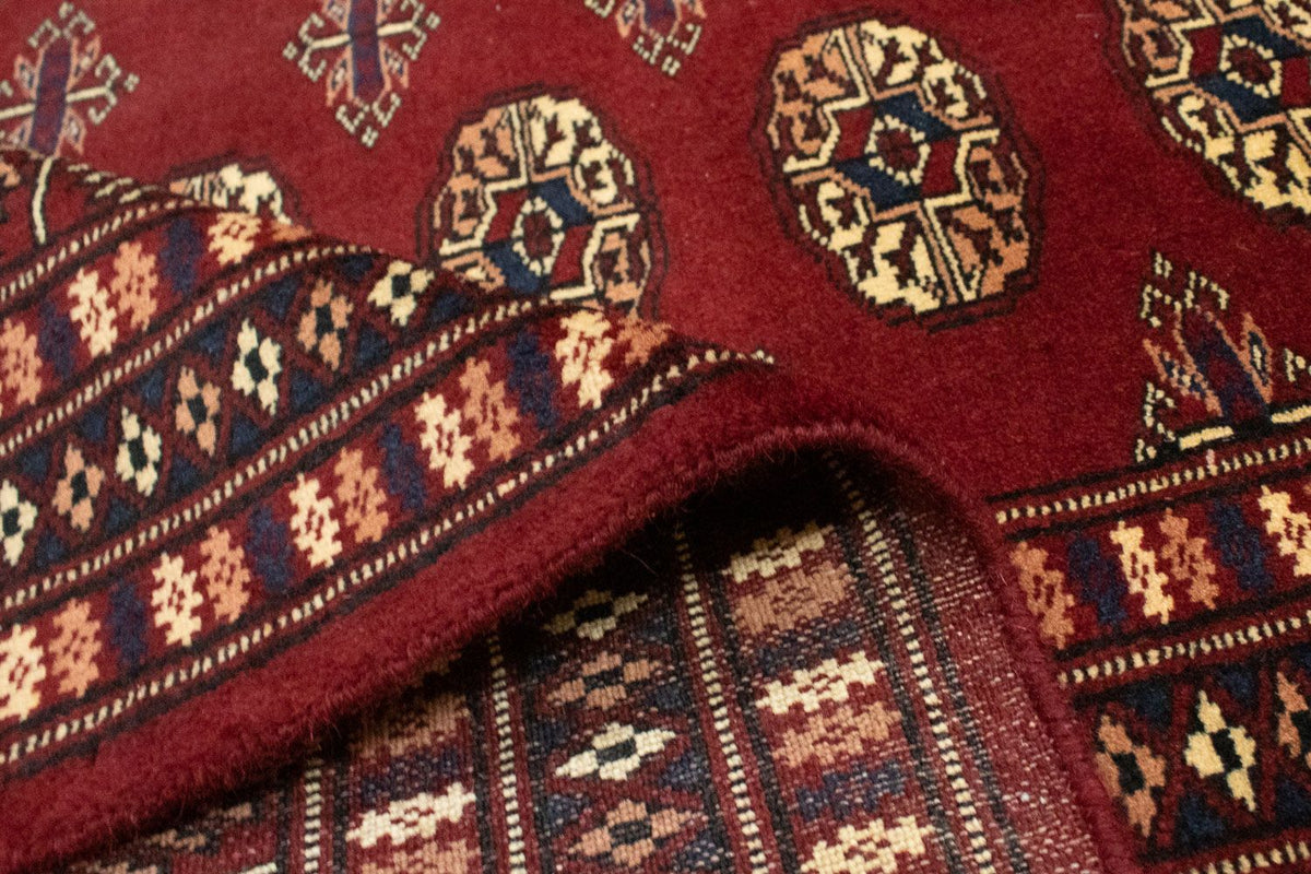 Tappeto afgano - Bukhara quadrato  - 205 x 193 cm - rosso