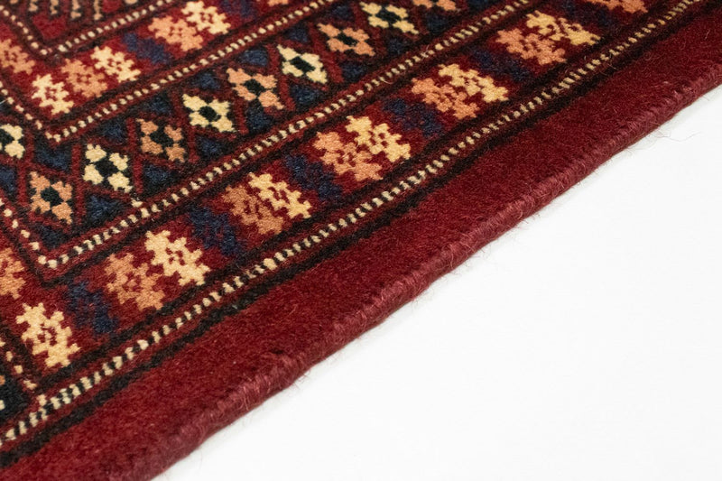 Tappeto afgano - Bukhara quadrato  - 205 x 205 cm - rosso