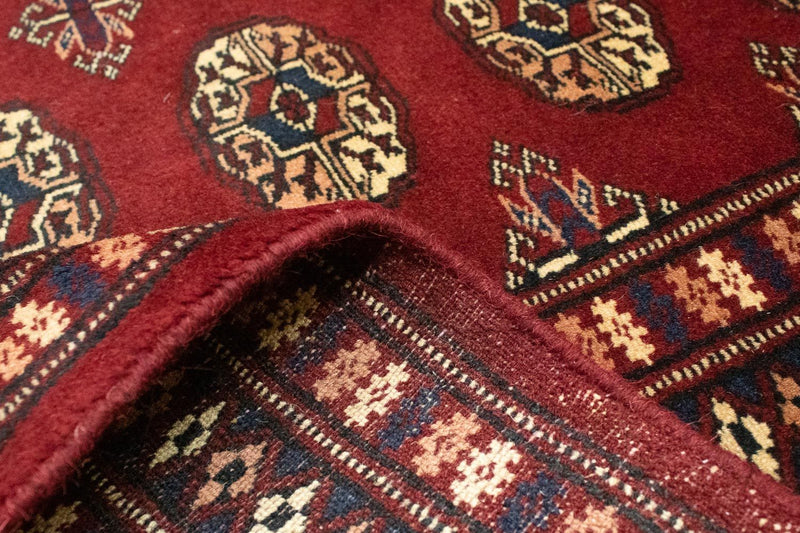 Tappeto afgano - Bukhara quadrato  - 205 x 205 cm - rosso
