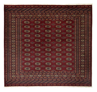 Tappeto afgano - Bukhara quadrato  - 205 x 195 cm - rosso