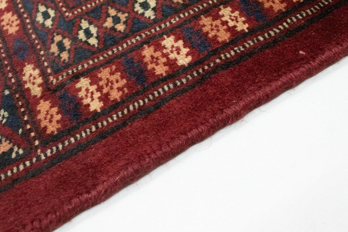 Tappeto afgano - Bukhara quadrato  - 205 x 195 cm - rosso