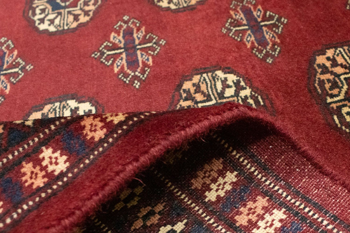 Tappeto afgano - Bukhara quadrato  - 205 x 195 cm - rosso