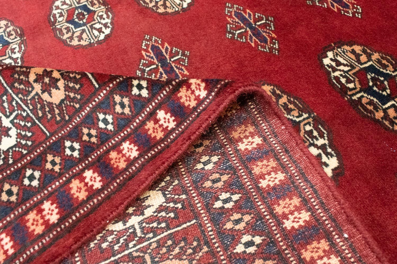Tappeto afgano - Bukhara - 182 x 123 cm - rosso
