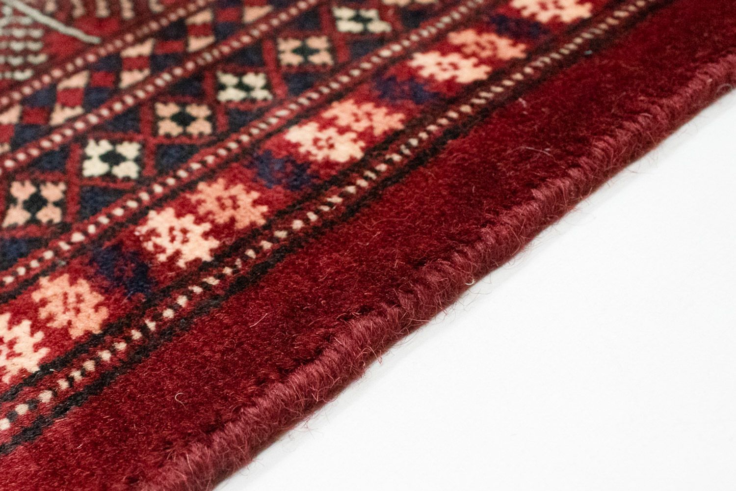Tappeto afgano - Bukhara - 247 x 201 cm - rosso