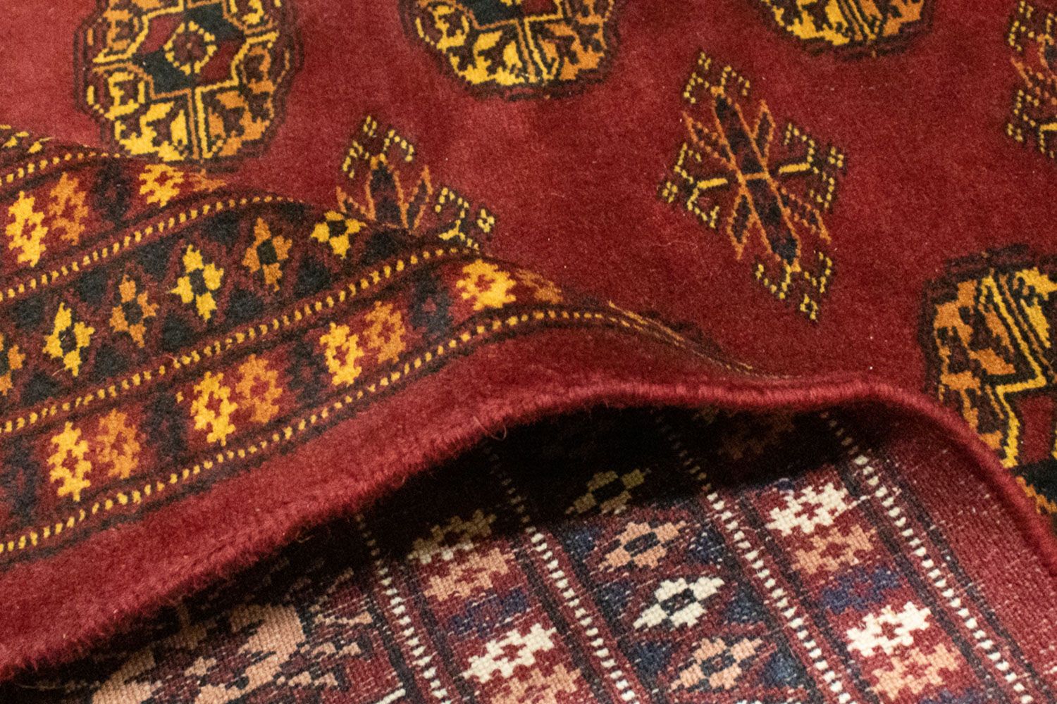 Tappeto afgano - Bukhara - 248 x 197 cm - rosso