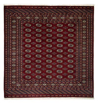 Tappeto afgano - Bukhara quadrato  - 207 x 204 cm - rosso