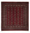 Tappeto afgano - Bukhara quadrato  - 207 x 204 cm - rosso