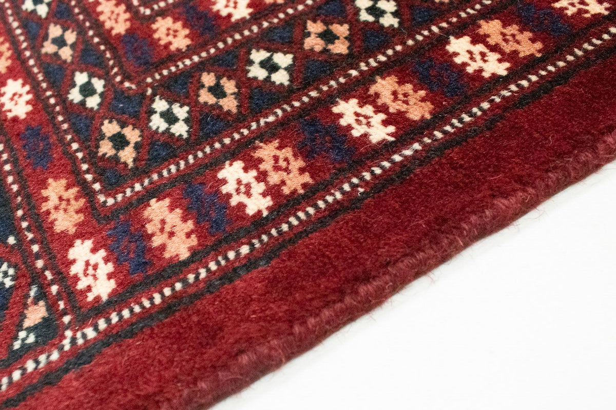 Tappeto afgano - Bukhara quadrato  - 207 x 204 cm - rosso